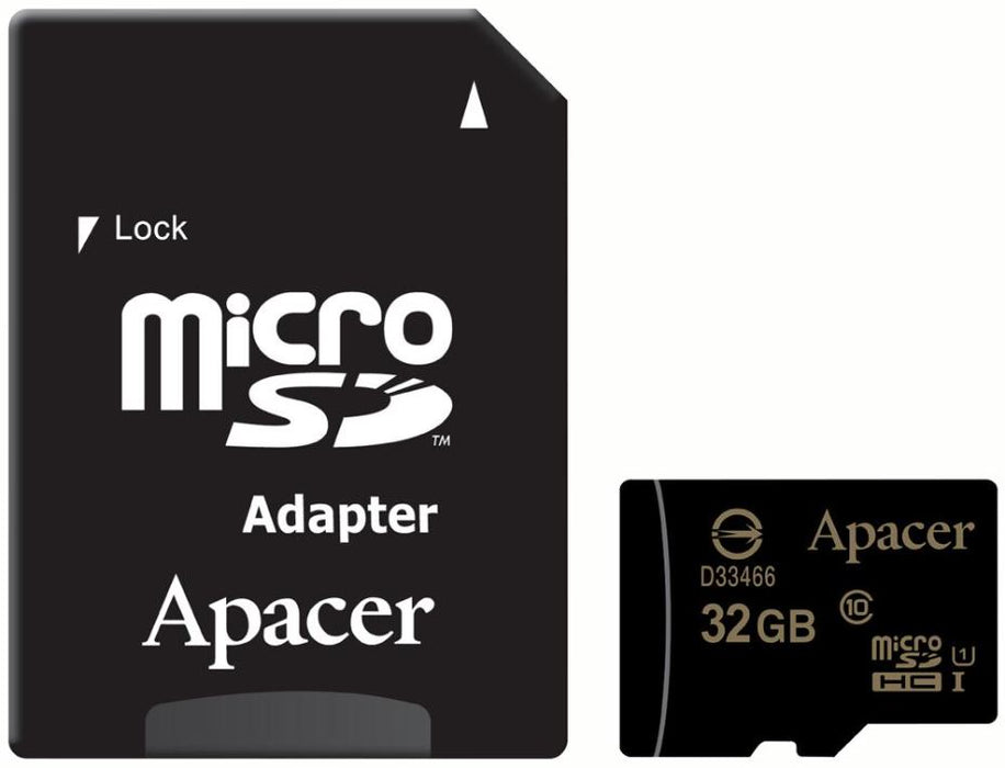 32GB UHS-I Class 10 MicroSDHC Memory Card with SD Adaptor