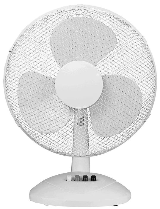 16" Desk Fan, White