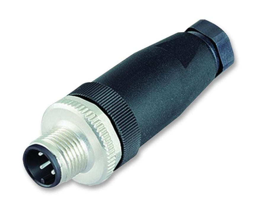 Plug, 5 Way, M12, Locking Ring