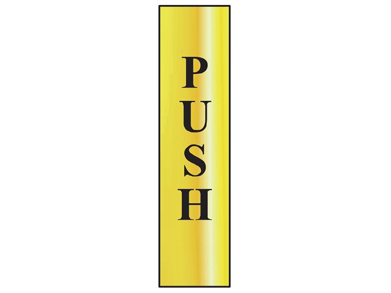 Sign: Push (Vertical)