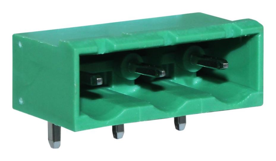7.62mm Pluggable Rising Clamp Horizontal Terminal Block Header, 3-Pole, 15A