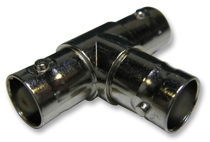 BNC Socket to 2x BNC Sockets Tee Adaptor, 50 ohm
