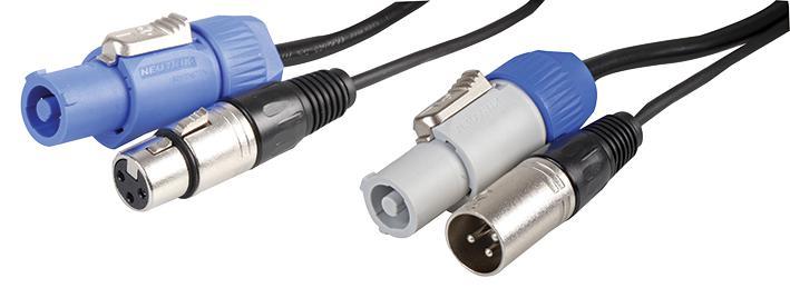 5m Neutrik Powercon + 3 Pin XLR Link / Extension Lead