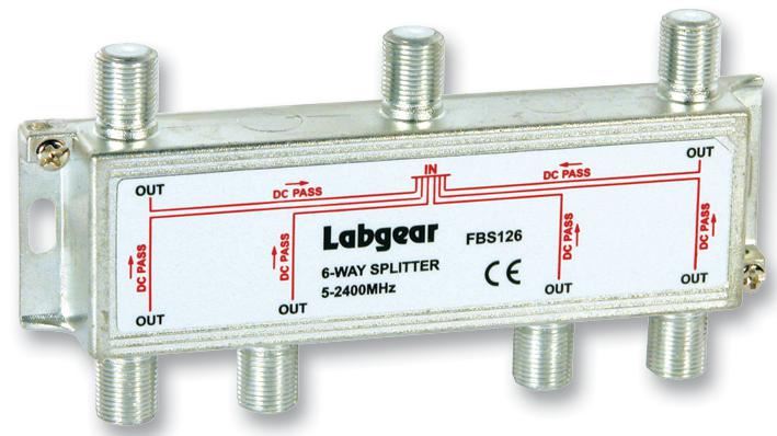 Broadband Compact Splitter Power Pass All Ports 5 2400MHz