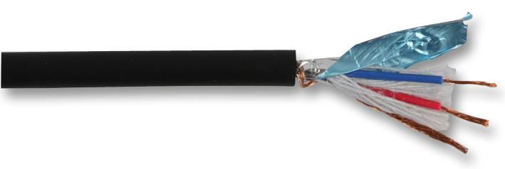 Microphone Cable 5.5mm PVC Black 46/0.10mm OFC 100m Reel