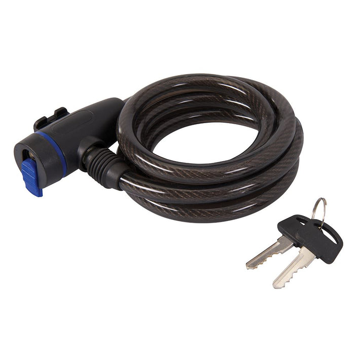 Coiled Bike Lock - 12 x 1500mm