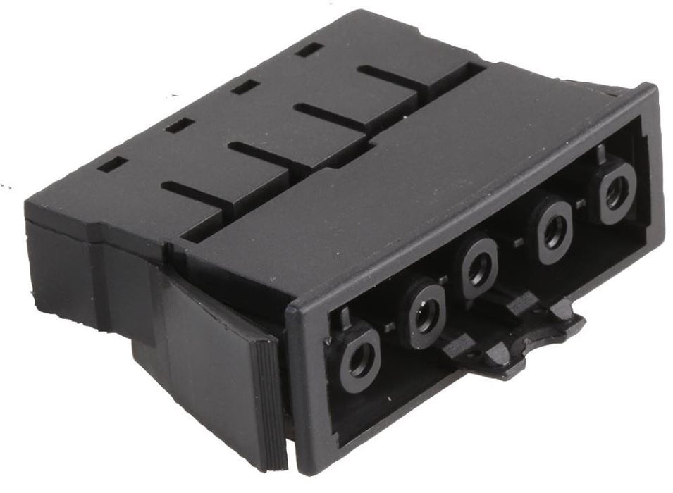 250V AC / 400V AC, 20A 5 Pole Locking Panel Mount Socket Outlet