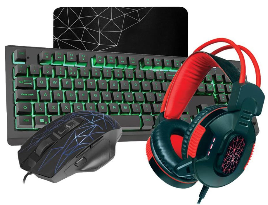 Rampage RGB Gaming Keyboard Mouse & Headset Combo Bundle
