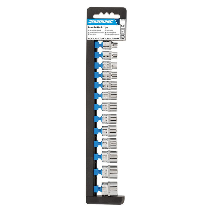 Socket Set 3/8" Drive 6pt Metric 13pce - 6 - 21mm