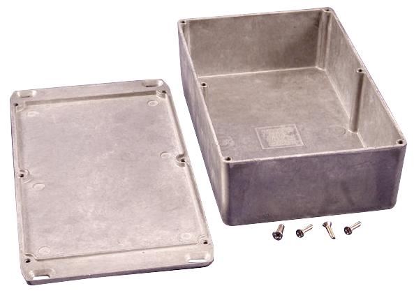 IP54 Die Cast Aluminium Instrument Enclosure with Flanged Lid - 188x120x52mm