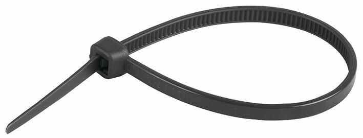 CONCORDIA Weather Resistant Nylon Cable Ties, Black, Pack of 100