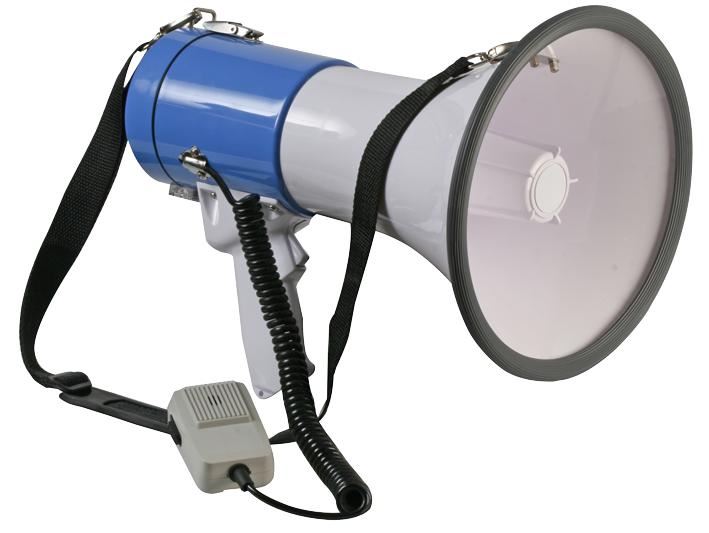 25W Megaphone With Siren & Shoulder Strap