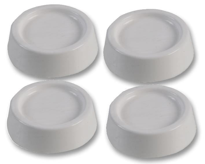 White Appliance Anti Vibration Shock Absorber Feet - Pack of 4