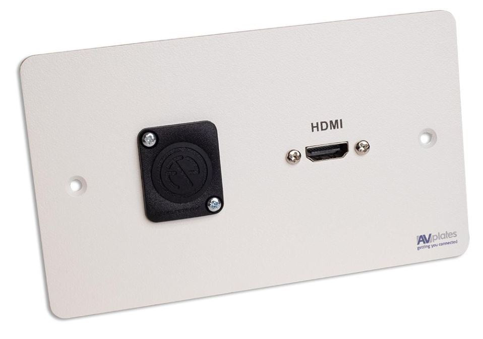 2 Gang HDMI/D-Shell Wall Plate