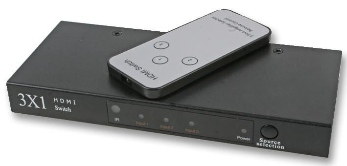 3 to 1 HDMI Switch with Remote/Manual Control