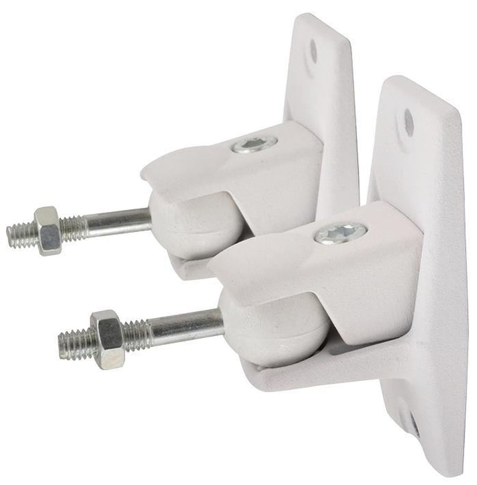 Universal Wall Mount Speaker Brackets, White (Pair)