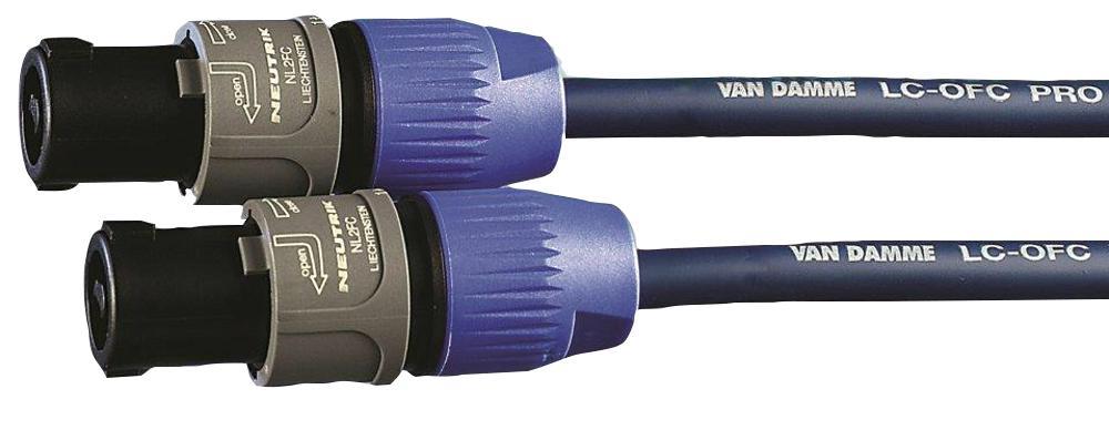 2-Pole Speakon NL2FX Lead 3m - 2x 1.5mm Blue Series Studio Grade