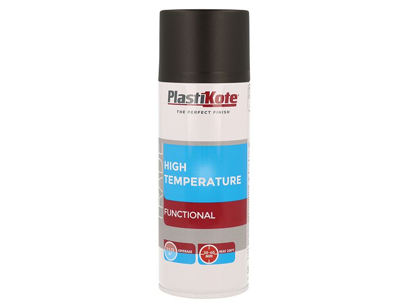 Trade High Temperature Spray Paint Black 400ml