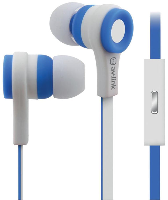 Rubberised Stereo Earphones with Handsfree