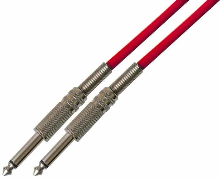 6.35mm (1/4") Mono Jack to Jack Guitar Lead, 5m