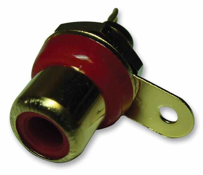 Phono Socket, Red / Gold