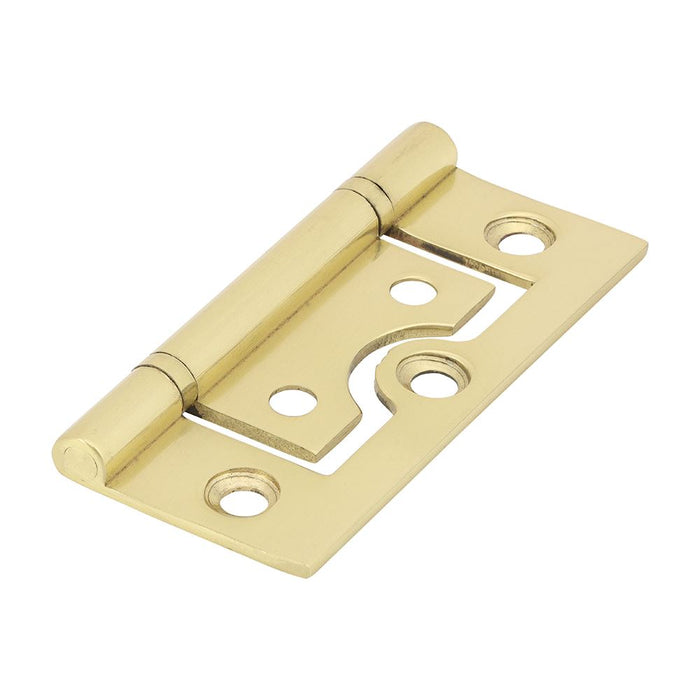 Plain Bearing Flush Hinges Solid Brass Pack of 2. Various Colours & Sizes