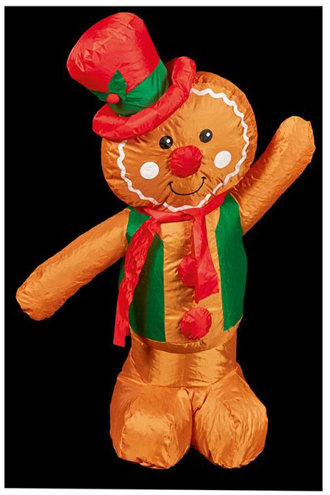 Raraion - 1.2m Christmas Inflatable Gingerbread Man