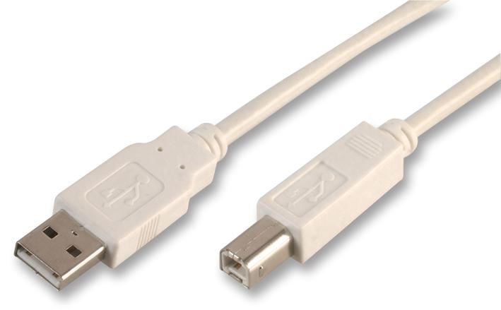 USB Lead A To B - 1.8m - White