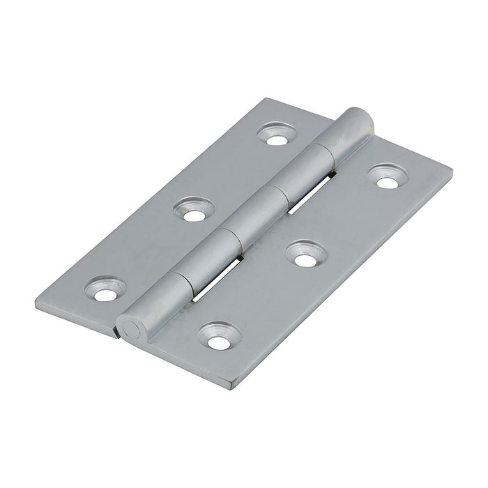 Solid Drawn Hinge - Solid Brass - Satin Chrome