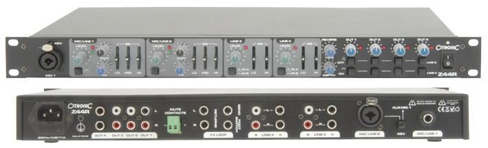 Zone Mixer, 1U Rack Mount