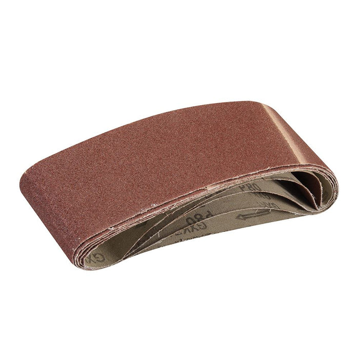 Sanding Belts 75 x 533mm 5pk - 80 Grit