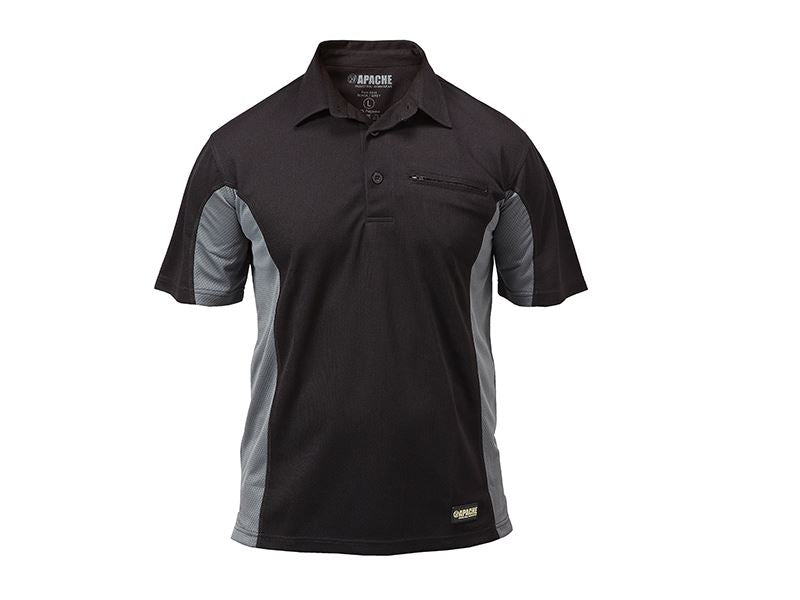 Dry Max Black/Grey Polo Shirt