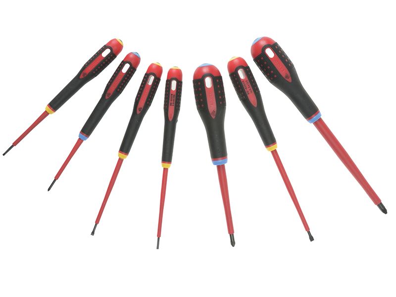 BE-9888S ERGO™ VDE Insulated Screwdriver Set, 7 Piece