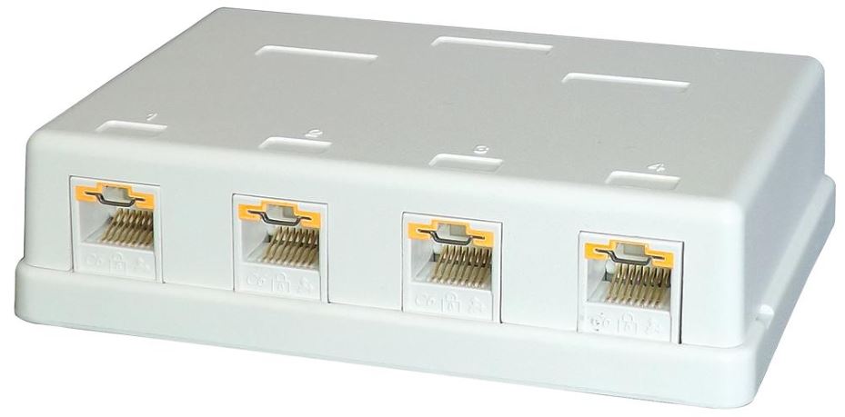 LOKJAC Cat6 Locking Surface Mount Sockets