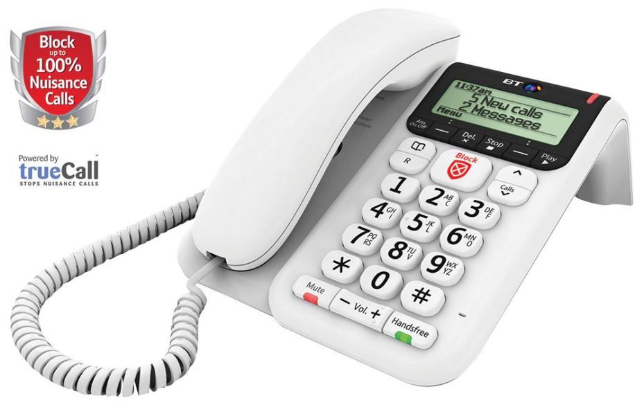 Decor 2600 Telephone with Nuisance Call Blocker and Answer Machine HAC