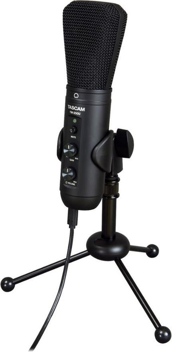 Large-Diaphragm Supercardioid Condenser Microphone USB with AUX