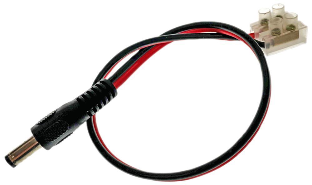 2.1mm Red Black Cable to Terminal Block