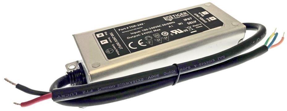 24V, 8.3A, 200W Waterproof Constant Voltage LED Driver, IP67