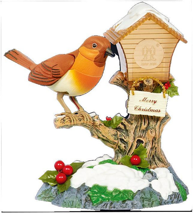 Singing Rocking Robin Christmas Ornament