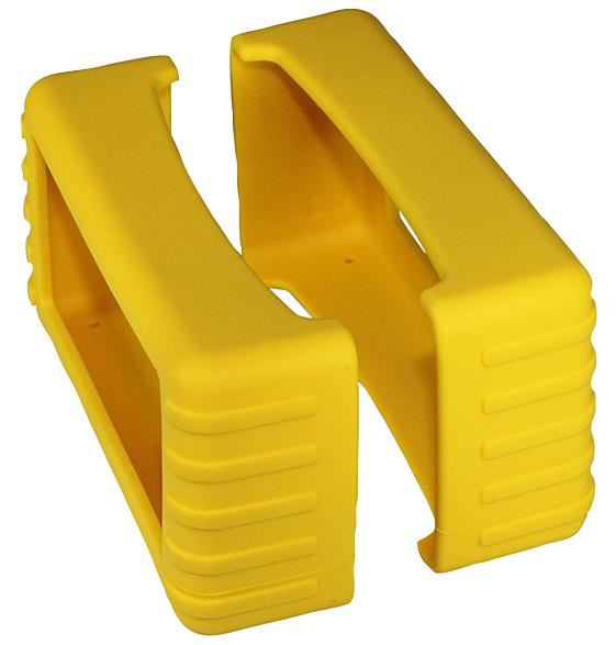 Yellow Rubber Boots for 82 Series Enclosure - 131x51x38mm (Pack of 2)