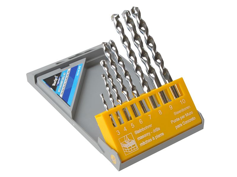 Masonry Drill Set, 8 Piece 3-10mm