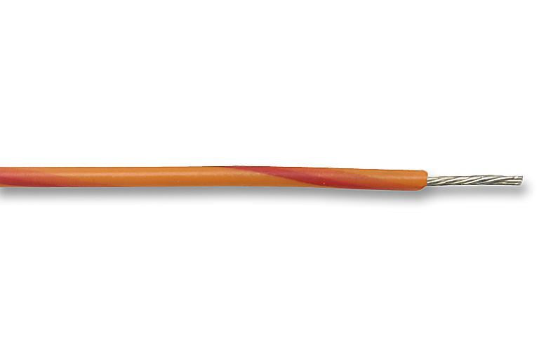 Equipment Wire, 7/0.20mm, Orange/Red, 100m