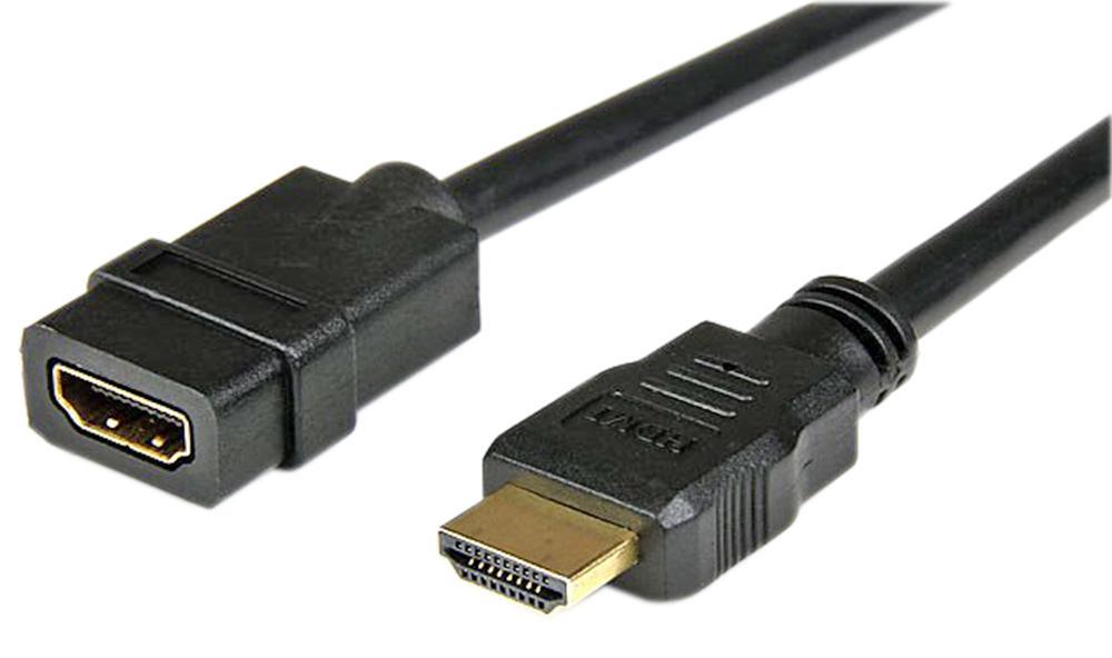 High Speed 4K UHD HDMI Extension Lead, 2m Black