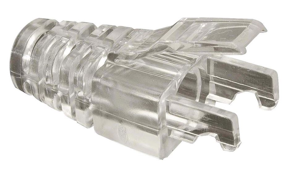 Transparent Flush Boots for LZC5E RJ45 Cat5e Pass Through Plugs