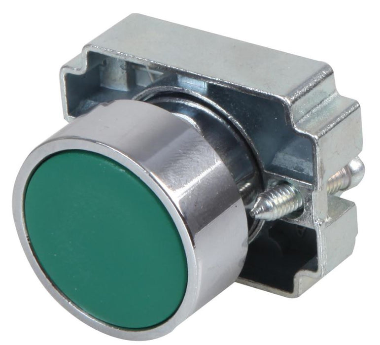 22mm Switches Flush Green