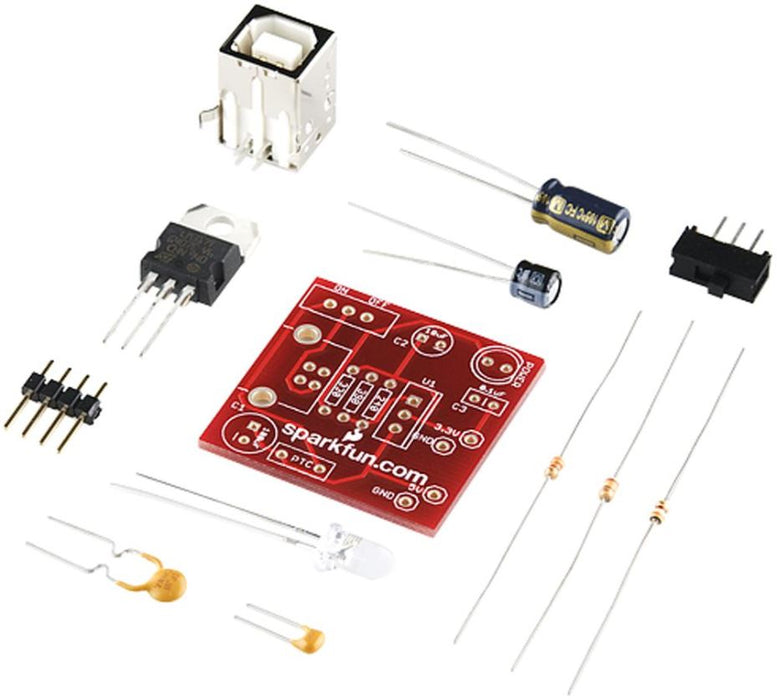 Breadboard Power Supply Kit, USB to 3.3V