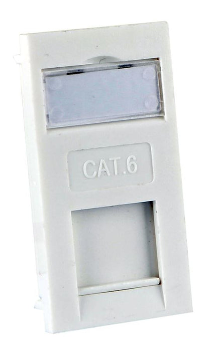 Cat6 RJ45 Socket Wall Plate Module, 50x25mm