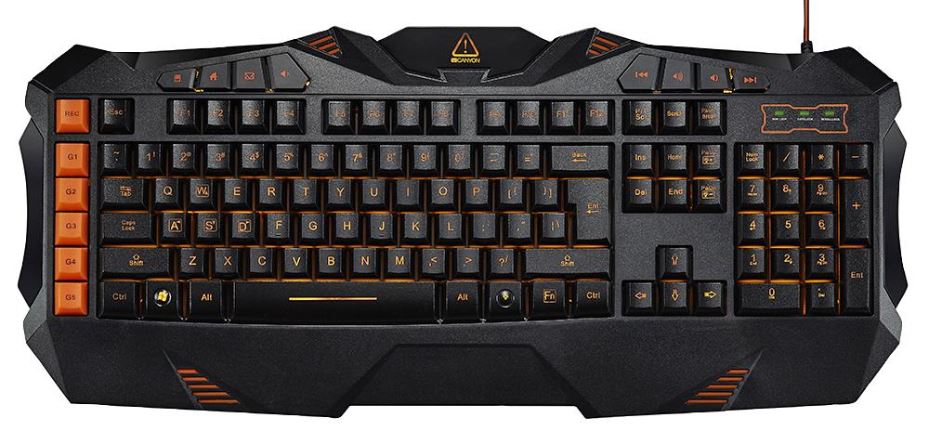 Fobos Wired USB Gaming Keyboard, Black