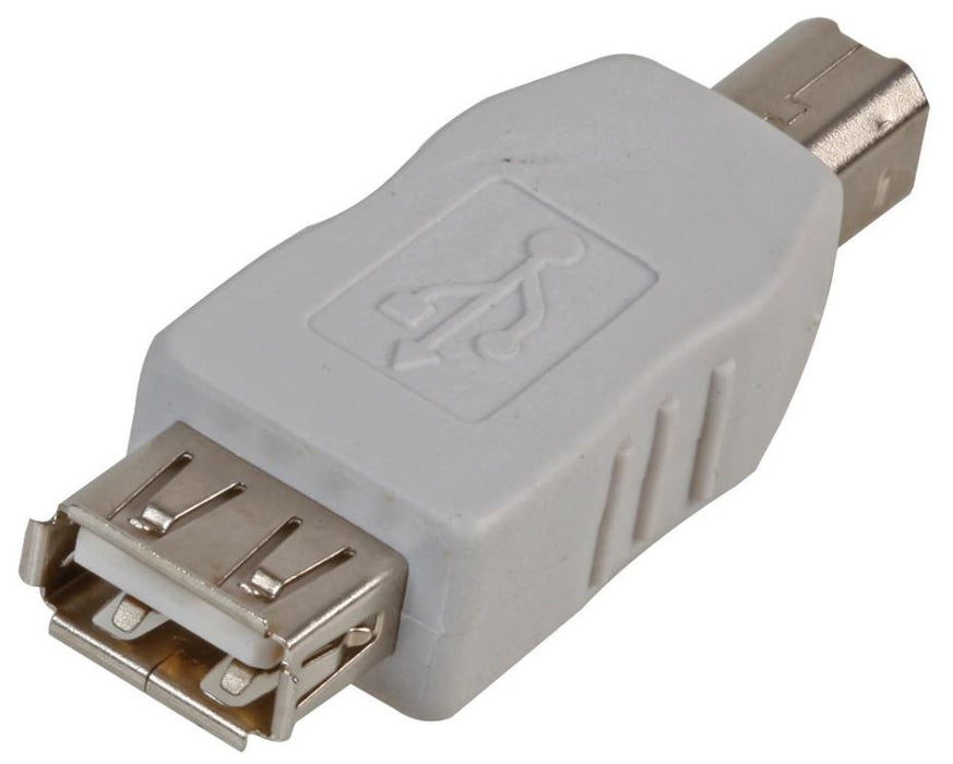 USB-A Socket to USB-B Plug Adaptor