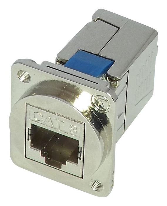 Cat8 RJ45 Shielded D Mount Socket